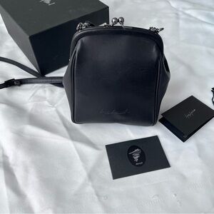 YOHJI YAMAMOTO Black Drape Shoulder Bag
